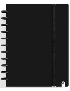 CUADERNO INGENIOX A5 80H HORIZONTAL NEGRO