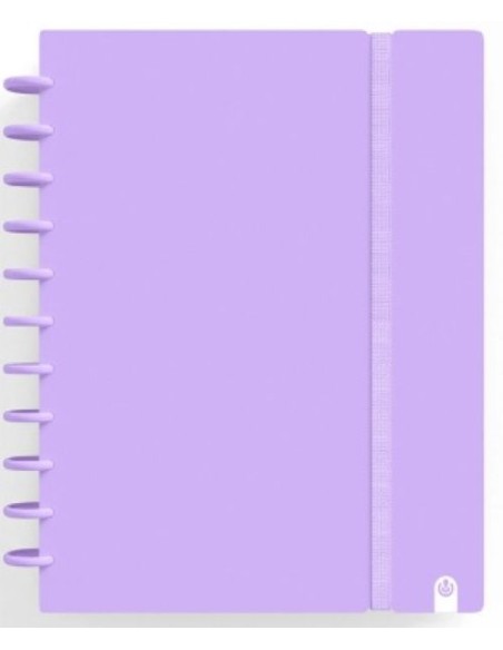 CUADERNO INGENIOX A5 80H HORIZONTAL MALVA PASTEL