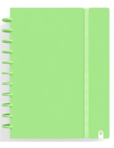 CUADERNO INGENIOX A5 80H HORIZONTAL VERDE PASTEL