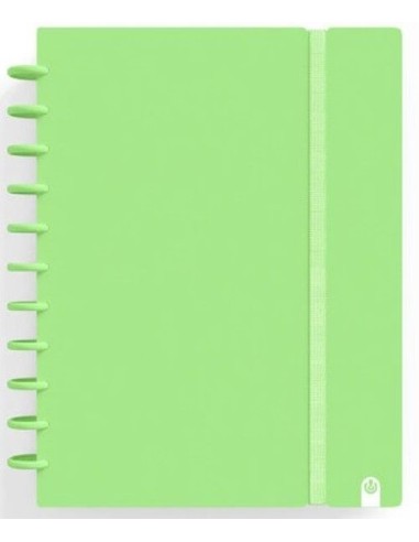 CUADERNO INGENIOX A5 80H HORIZONTAL VERDE PASTEL