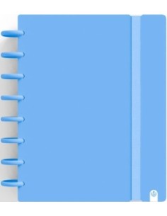 CUADERNO INGENIOX A5 80H HORIZONTAL AZUL PASTEL