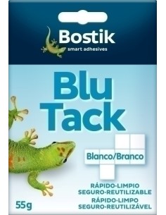 MASILLA ADHESIVA BLU-TACK BLANCO CUART. 1739 Pack 12 Unid