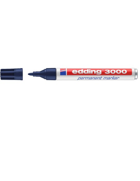 3000 marcador permanente Punta redonda Azul 1 pieza(s)