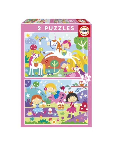 PUZZLE 2X48 PIEZAS MUNDO DE FANTASIA