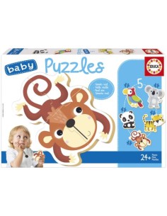 BABY PUZZLES FAUNA SALVAJE 5 PUZZLES 345 PIEZAS 