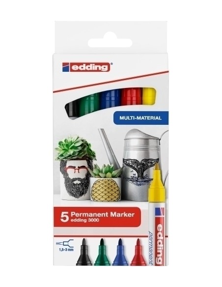 ROTUL.EDDING 3000 BASICOS PACK 5