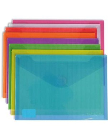 PACK 12 SOBRES PP MULTILINE A5 SURTIDO