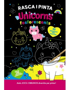 Rasca i pinta unicorns fosforescents