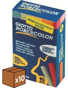 PACK 10U ESTUCHE 10 TIZAS COLOR ROBERCOLOR