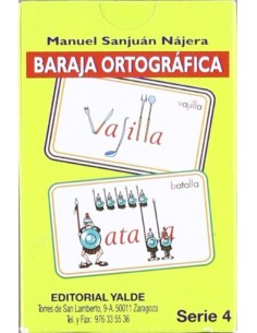 BARAJA ORTOGRAFICA 45 12 ANOS 33 CARTAS