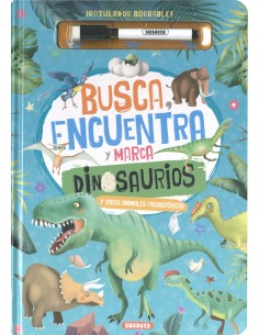 Busca encuentra y marca dinosaurios y otros animales prehistoricos