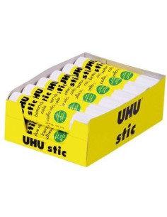 EXP 12 BARRAS PEGAMENTO UHU 40G