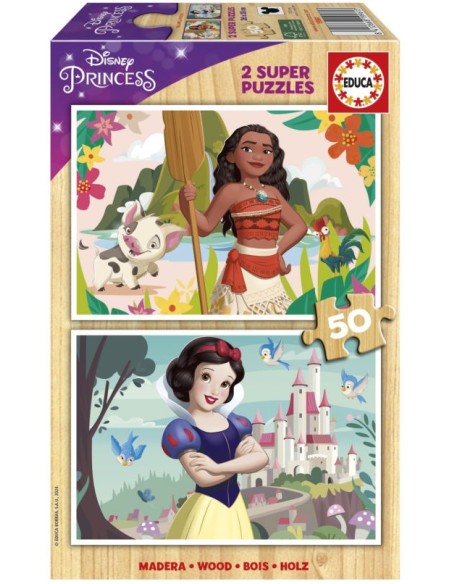 PUZZLE 2X50 PIEZAS DISNEY PRINCESS