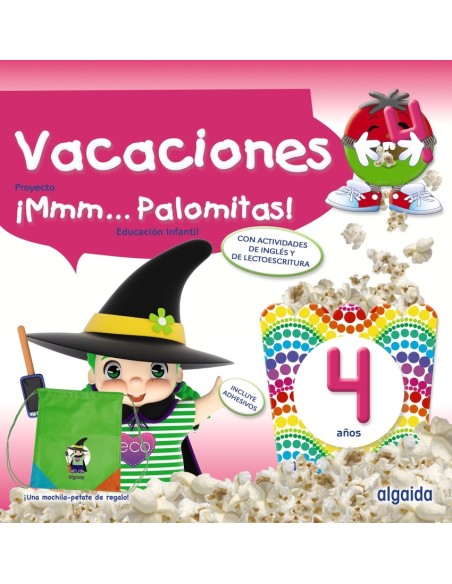 Mmm Palomitas 4 anos Cuaderno de vacaciones