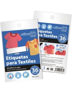 BLISTER 36 ETIQUETAS TEXTILES 45X12 CM