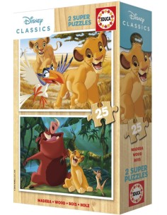 PUZZLE 2X25 PIEZAS EL REY LEON