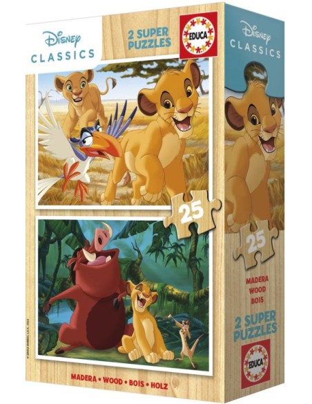 PUZZLE 2X25 PIEZAS EL REY LEON