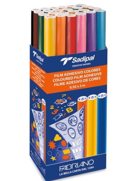 C 24 FILM AUTOADHESIVO 05X2M COLORES MATE SURTIDOS