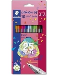 ESTUCHE 82 ROTULADORES COLORES TRIPLUS FINELINER 334