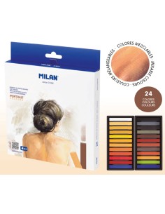 CAJA 24 PASTELES RETRATO MILAN