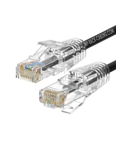 WPC-PAT-6AU005BL-S cable de red Negro 0,5 m Cat6a U/UTP (UTP)
