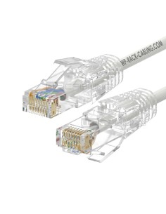 WPC-PAT-6AU005W-S cable de red Blanco 0,5 m Cat6a U/UTP (UTP)
