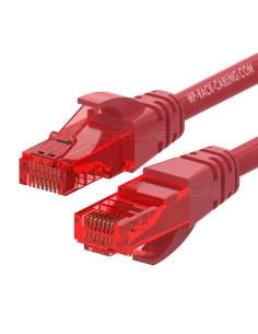 WPC-PAT-6U002R cable de red Rojo 0,2 m Cat6 U/UTP (UTP)