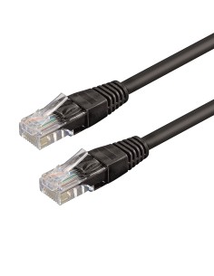 WPC-PAT-6U010BL cable de red Negro 1 m Cat6 U/UTP (UTP)
