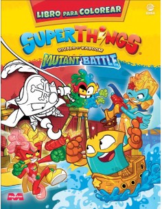 Libro para colorear Superthings Mutant Battle Espana