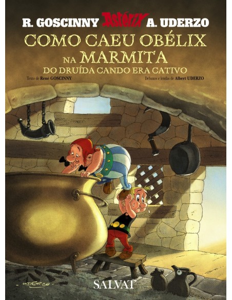 Como caeu Obelix na marmita do druida cando era cativo galego