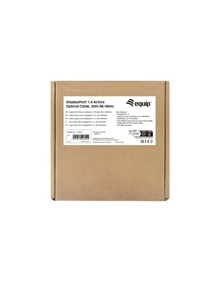 119442 cable DisplayPort 20 m Negro