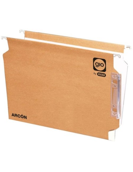 C 25 carpeta colgante a4 gio modelo arcon visor lateral kraft bicolor