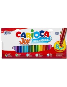 ESTUCHE 36 ROTULADORES CARIOCA JOY PUNTA FINA SUPERLAVABLE
