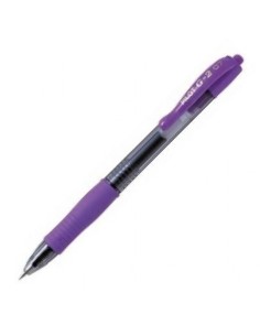 C 12 BOLIGRAFO PILOT G 2 VIOLETA PASTEL PUNTA 07MM