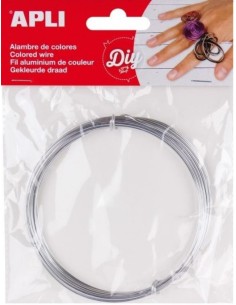 Hilo alambre plata 155mm x 5m