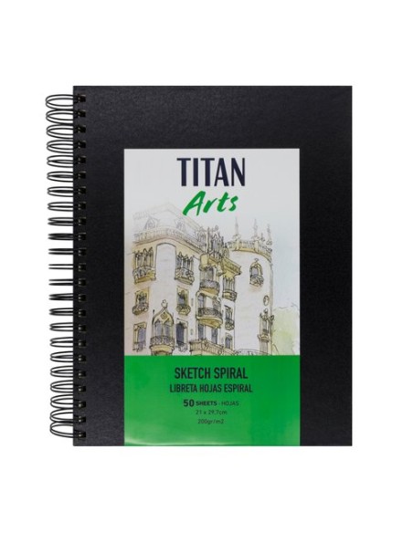 BLOC DIBUJO TITAN AC SKETCH A4 50h - Pack de 5 unidades