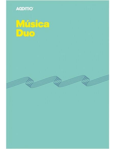 Cuaderno musica a4 duo 8 pentagramas de 9mm por pagina con cuadricula inferior para anotaciones