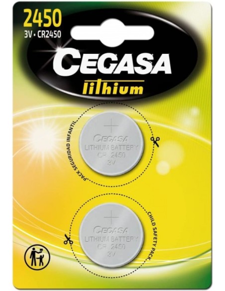 BLISTER PILA CEGASA LITIO BOTON CR2450 3V BT BL2