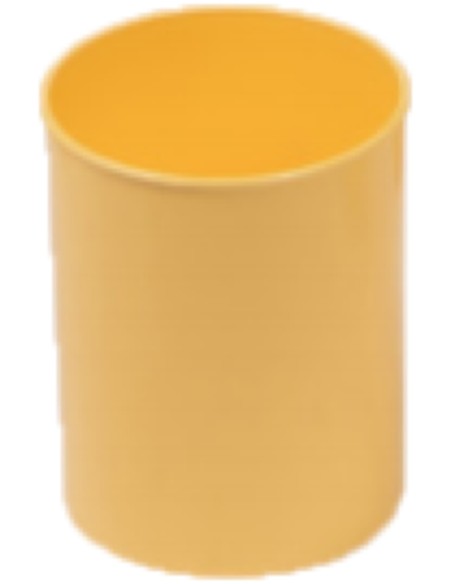 CUBILETE DE PLASTICO OPACO PASTEL AMARILLO