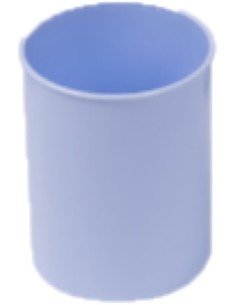 CUBILETE DE PLASTICO OPACO PASTEL AZUL