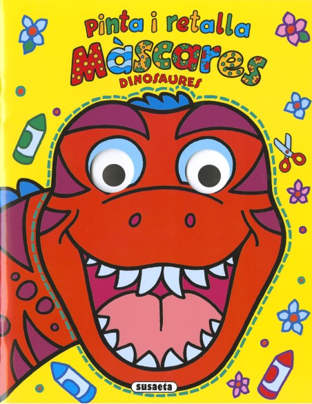 Dinosaures pinta i retalla mascares