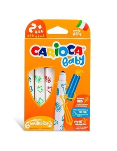 Estuche 6 rotuladores baby marker 2 colores surtidos