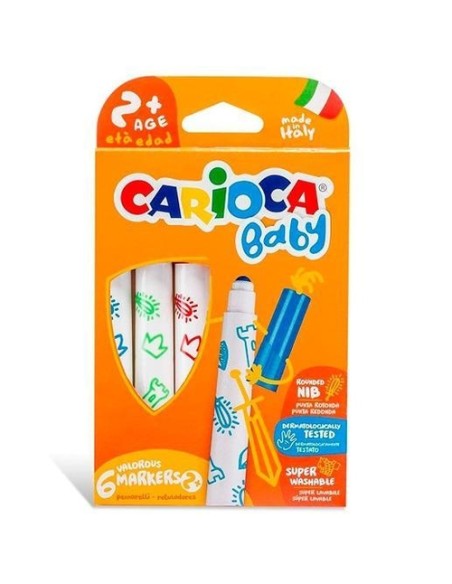 Estuche 6 rotuladores baby marker 2 colores surtidos
