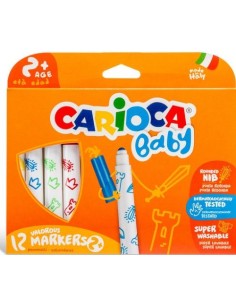 Estuche 12 rotuladores baby marker 2 colores surtidos