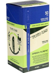 C 50 BOLIGRAFO TRATTO UNO AZUL PUNTA 10MM RECYCLED