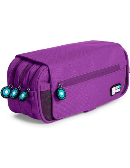 PORTATODO TRIPLE SOLAPA BITS ampBOBS VIOLETA 23X10X10 CM