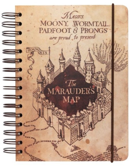 CUADERNO A5 HARRY POTTER THE MARAUDERS MAP