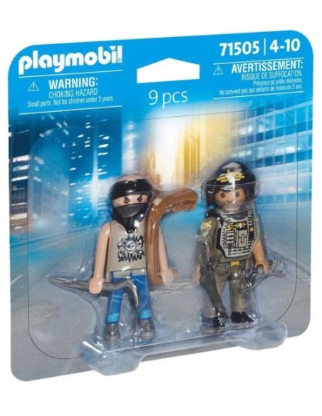 DUOPACK POLICIA CON LADRON PLAYMOBIL