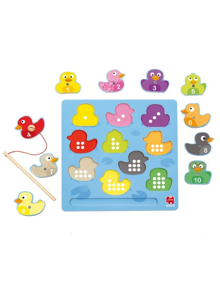  PUZZLE MAGNETICO PESCA PATITOS 