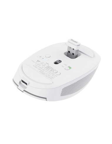 Ozaa ratón mano derecha RF Wireless + Bluetooth Óptico 3200 DPI